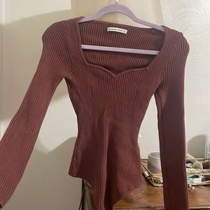 Abercrombie and Fitch Bodysuit sweetheart neck size small